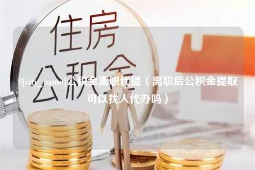 孝昌公积金离职代提（离职后公积金提取可以找人代办吗）